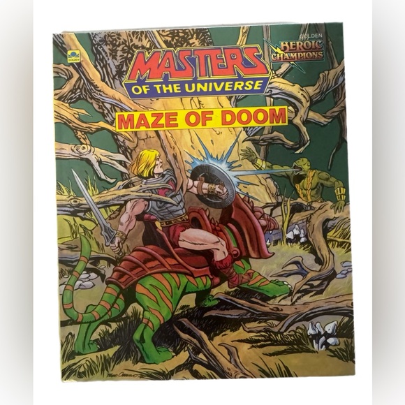 Golden Books Other - Vintage He Man Masters of The Universe Maze Of Doom Golden Book